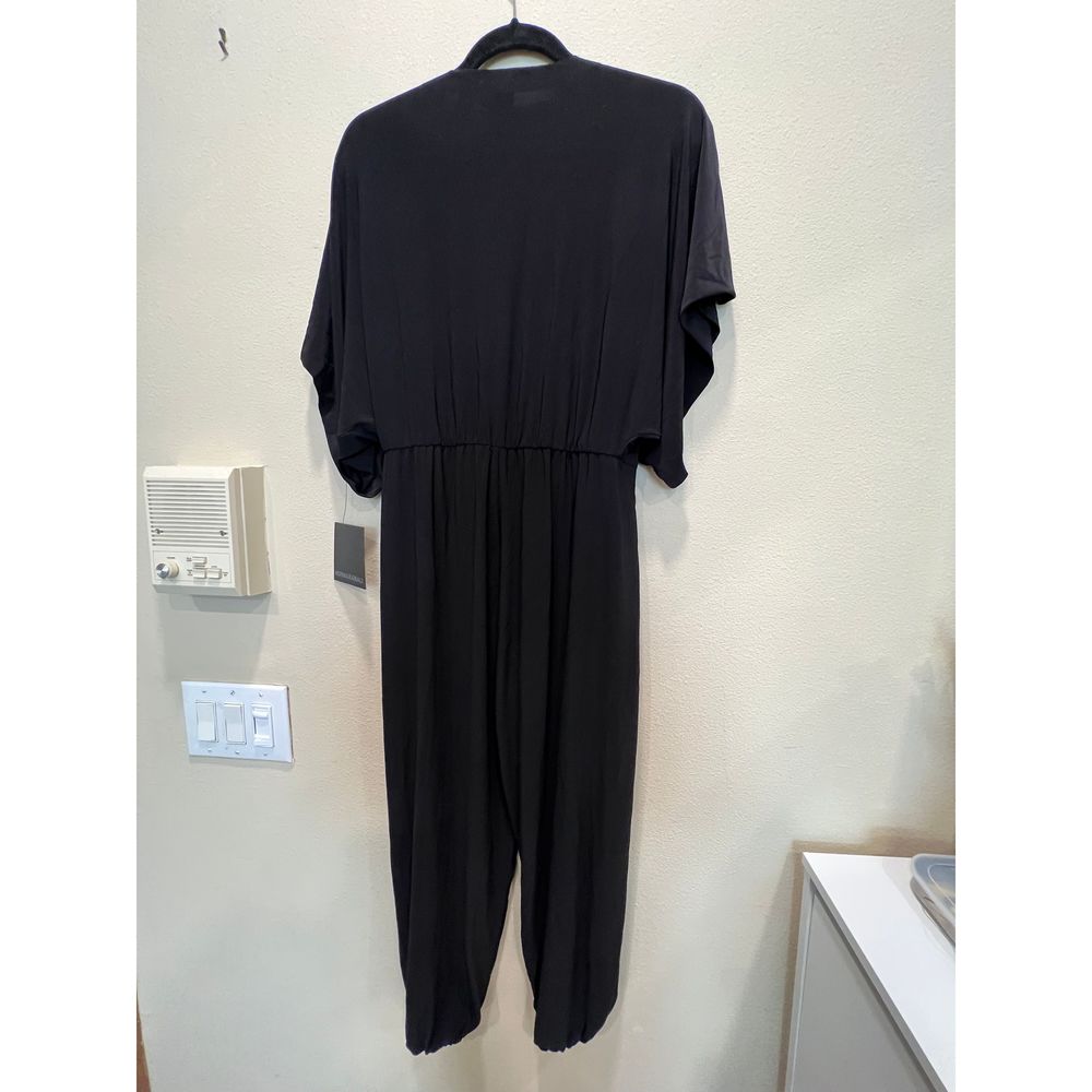 NEW Size M Norma Kamali Shirt Jog Jumpsuit in Black REVOLVE MSRP $165 - Picture 8 of 8